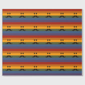 Mustache Pride benutzerdefiniertes Packpapier (Flach)