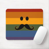 Mustache Pride custom mousepad (Mit Mouse)