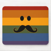 Mustache Pride custom mousepad (Vorne)