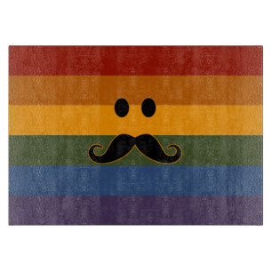 Mustache Pride Schneidebrett