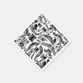 Mustache Print Napkins Serviette (Ecke)