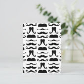 Mustache Print Postkarte (Stehend Vorderseite)