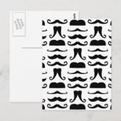 Mustache Print Postkarte (Vorne/Hinten)