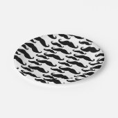 Mustache Print Small Cake Paper Teller (Schrägansicht)