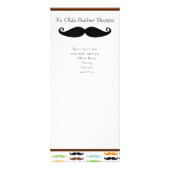 Mustache Rack Card Werbekarte (Vorne)