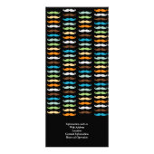 Mustache Rack Card Werbekarte (Hinten)