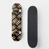 Mustache Rainbow Skateboard (Vorderseite)