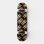Mustache Rainbow Skateboard (Vorderseite)