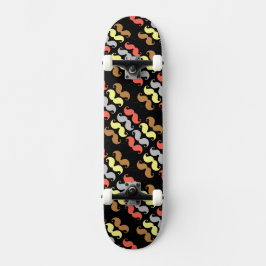 Mustache Rainbow Skateboard