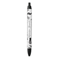 Mustache Razor Shaver Watercolor Barber Pattern