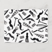 Mustache Razor Shaver Watercolor Frischmuster