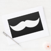 Mustache Rechteckiger Aufkleber (Umschlag)