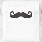 Mustache Rechteckiger Aufkleber (Tasche)