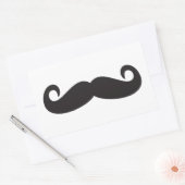 Mustache Rechteckiger Aufkleber (Umschlag)