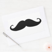 Mustache Rechteckiger Aufkleber (Umschlag)