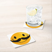 MUSTACHE RECHTECKIGER PAPPUNTERSETZER (Vor Ort)