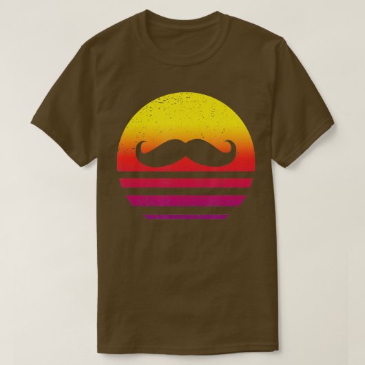 Mustache Retro Style Vintag 1 T-Shirt (Design vorne)