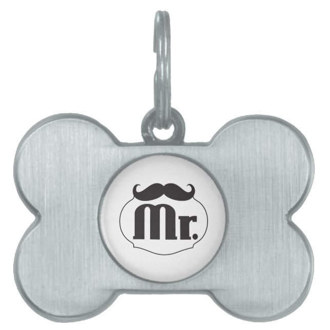 Mustache Retro Vintager Hipster Geschenke Tiermarke (Vorderseite)