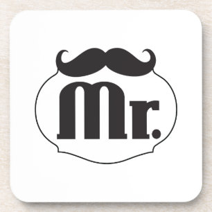 Mustache Retro Vintager Hipster Geschenke Untersetzer