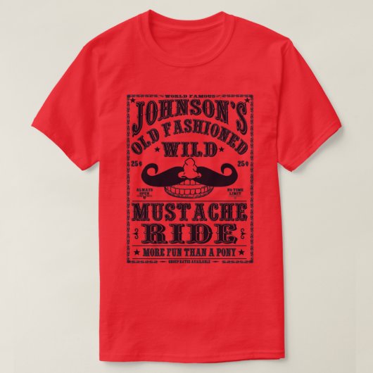 MUSTACHE RIDE T-Shirt (Design vorne)