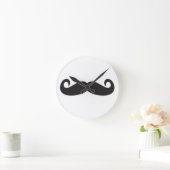 Mustache Runde Wanduhr (Zuhause)