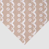 Mustache Santa Liebe Peace Joy Custom Gift Wrap Seidenpapier (Ausschnitt)