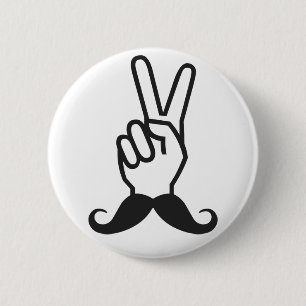 Mustache-Schaltfläche für den Sieg Button