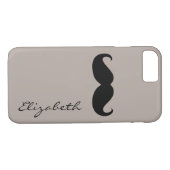 Mustache Schlicht Tan Background Case-Mate iPhone Hülle (Rückseite (Horizontal))
