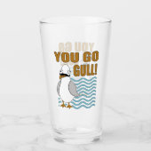 Mustache Seagull You Go Gull Glas (Vorderseite)