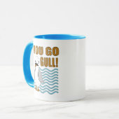 Mustache Seagull You Go Gull Tasse (Vorderseite Links)