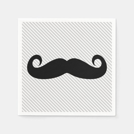 Mustache Serviette (Vorderseite)