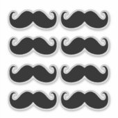 Mustache Set Prints Aufkleber (Vorderseite)