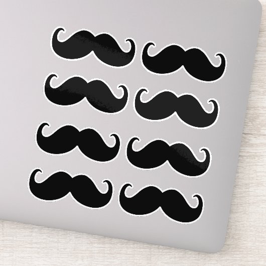 Mustache Set Prints Aufkleber (Detail)
