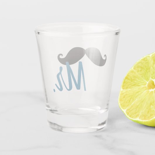 Mustache Shot Glass Schnapsglas (Rückseite)