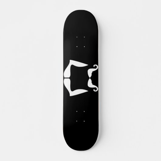 Mustache Skateboard (Vorne)