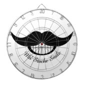 Mustache Smile Dartscheibe (vorne)