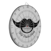 Mustache Smile Dartscheibe (Vorderseite Links)