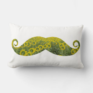 Mustache Sonnenblumen Lumbar Kissen 33 cm x 53 cm