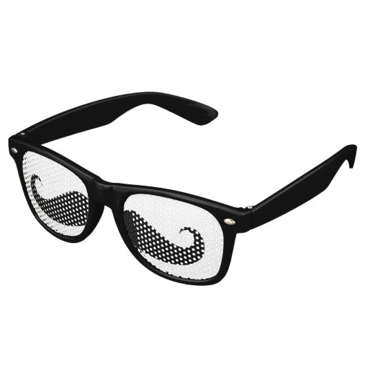 Mustache-Sonnenbrille Partybrille (Schrägansicht)