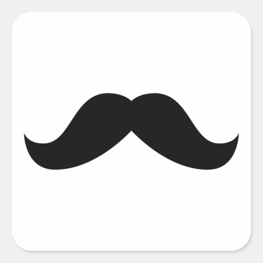 Mustache Sticker (Vorderseite)