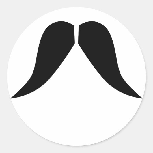 Mustache Sticker (Vorderseite)