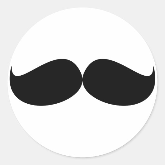 Mustache Sticker (Vorderseite)