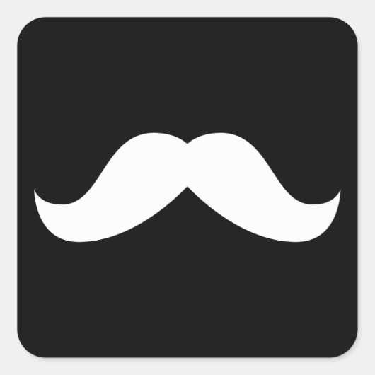 Mustache Sticker (Vorderseite)