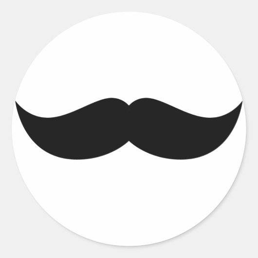 Mustache Sticker (Vorderseite)