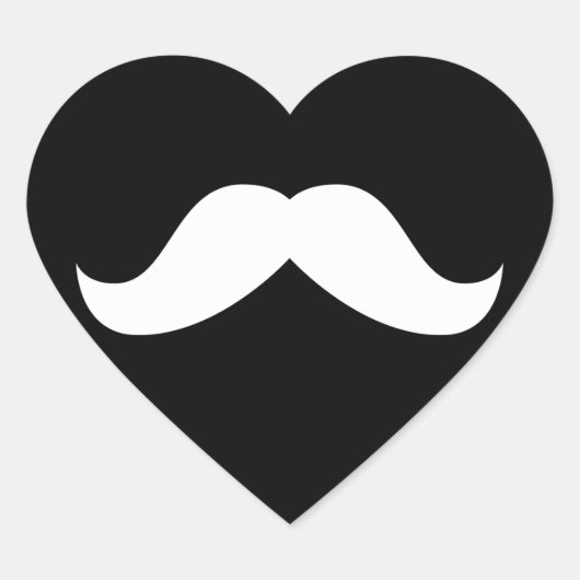 Mustache Sticker (Vorderseite)