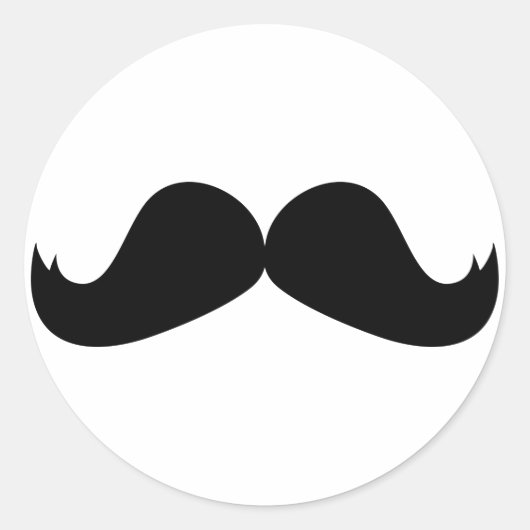Mustache Sticker (Vorderseite)