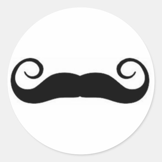 Mustache Sticker (Vorderseite)
