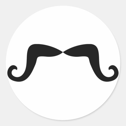 Mustache Sticker (Vorderseite)