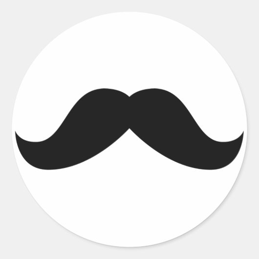 Mustache Sticker (Vorderseite)