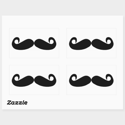 Mustache Stickers (Blatt)